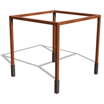 Corteni terasest pergola süsteem ruut 324 x 300 cm
