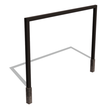 Pulbervärvitud terasest pergola sirge 400 cm