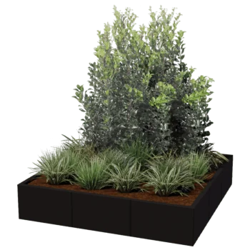 Terasest lillekast XXL - Ruut - 150 x 150 cm