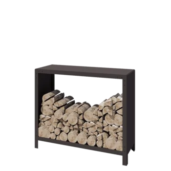 Terasest küttepuude hoidja - Indiana - 120 x 40 x 100 cm - RAL7016 matt (antratsiithall)