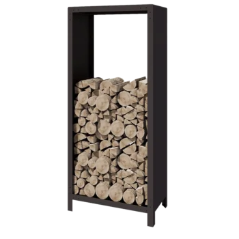 Terasest küttepuude hoidja - Indiana - 80 x 40 x 180 cm - RAL7016 matt (antratsiithall)