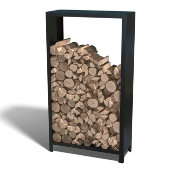 Terasest küttepuude hoidja - Indiana - 100 x 40 x 180 cm