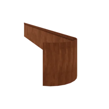 Corten terasest peenraääris - Litsutud FLEX - Kõrgus 35 cm - 240 cm