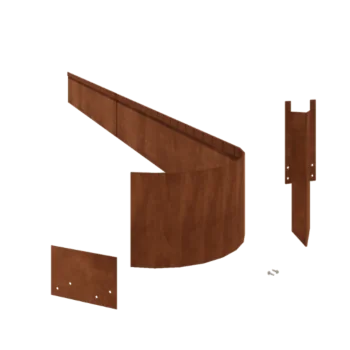 Corten terasest peenraääris - Litsutud FLEX - Kõrgus 23 cm - Täiskomplekt 15 meeter