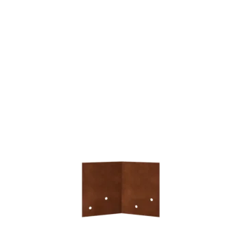 Corten terasest ühendusplaat - 45° - Kõrgus peenraääris 12 / 15 cm