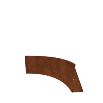 Corten terasest tugisein - Sisemine kurv - 100 x 100 x 50 cm