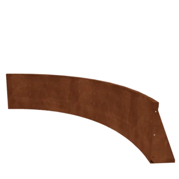 Corten terasest tugisein - Sisemine kurv - 150 x 150 x 50 cm