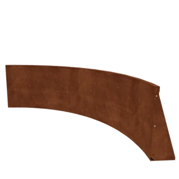 Corten terasest tugisein - Sisemine kurv - 150 x 150 x 60 cm