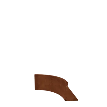 Corten terasest tugisein - Sisemine kurv - 50 x 50 x 30 cm