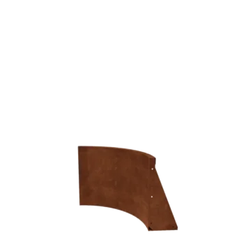 Corten terasest tugisein - Sisemine kurv - 50 x 50 x 50 cm