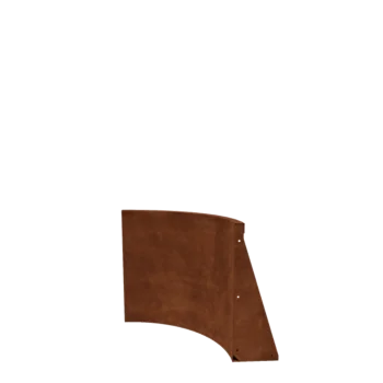 Corten terasest tugisein - Sisemine kurv - 50 x 50 x 60 cm