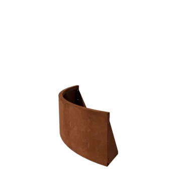 Corten terasest tugisein - Väline kurv - 100 x 100 x 40 cm