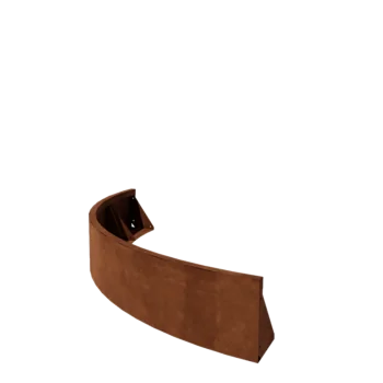 Corten terasest tugisein - Väline kurv - 150 x 150 x 30 cm