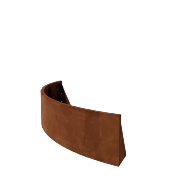 Corten terasest tugisein - Väline kurv - 150 x 150 x 40 cm