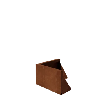 Corten terasest tugisein - Välinurk - 50 x 50 x 30 cm