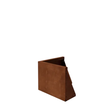Corten terasest tugisein - Välinurk - 50 x 50 x 40 cm