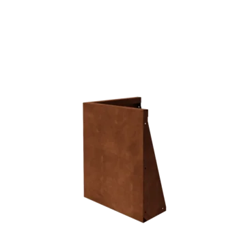 Corten terasest tugisein - Välinurk - 50 x 50 x 60 cm