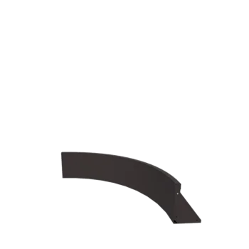 Terasest tugisein - Sisemine kurv - 100 x 100 x 30 cm - RAL7016 matt (antratsiithall)