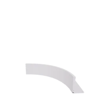 Terasest tugisein - Sisemine kurv - 100 x 100 x 30 cm - RAL9010 matt (valge)