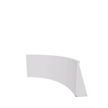 Terasest tugisein - Sisemine kurv - 100 x 100 x 60 cm - RAL9010 matt (valge)