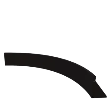 Terasest tugisein - Sisemine kurv - 150 x 150 x 30 cm - RAL9005 matt (must)