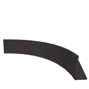 Terasest tugisein - Sisemine kurv - 150 x 150 x 40 cm - RAL7016 matt (antratsiithall)