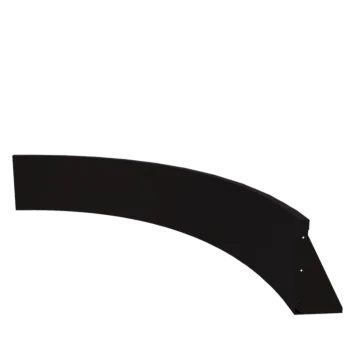 Terasest tugisein - Sisemine kurv - 150 x 150 x 40 cm - RAL9005 matt (must)