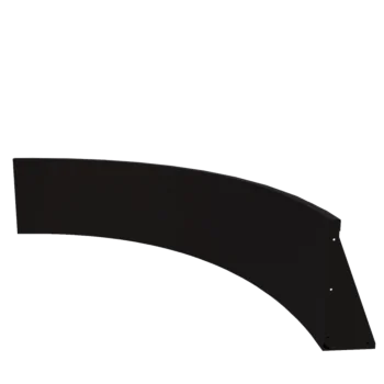 Terasest tugisein - Sisemine kurv - 150 x 150 x 50 cm - RAL9005 matt (must)