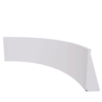 Terasest tugisein - Sisemine kurv - 150 x 150 x 60 cm - RAL9010 matt (valge)