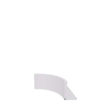 Terasest tugisein - Sisemine kurv - 50 x 50 x 30 cm - RAL9010 matt (valge)