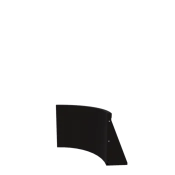 Terasest tugisein - Väline kurv - 50 x 50 x 50 cm - RAL9005 matt (must)