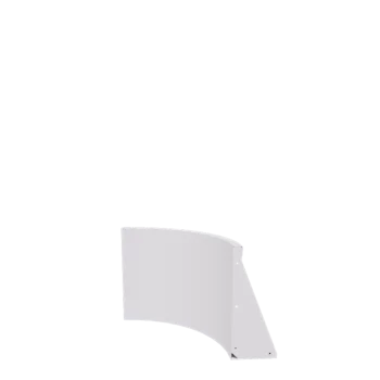 Terasest tugisein - Sisemine kurv - 50 x 50 x 50 cm - RAL9010 matt (valge)