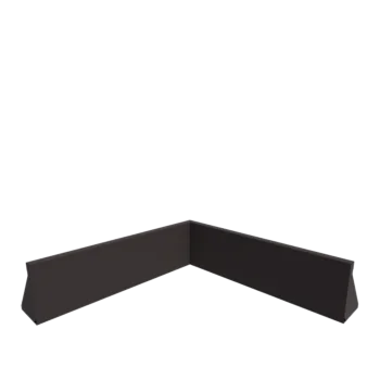 Terasest tugisein - Sisenurk - 100 x 100 x 30 cm - RAL7016 matt (antratsiithall)