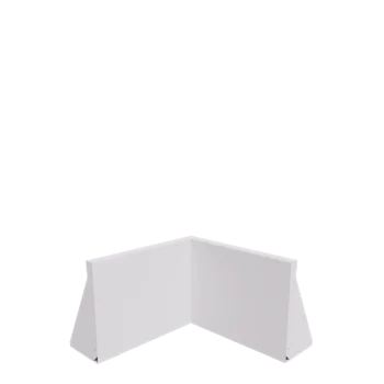 Terasest tugisein - Sisenurk - 50 x 50 x 40 cm - RAL9010 matt (valge)