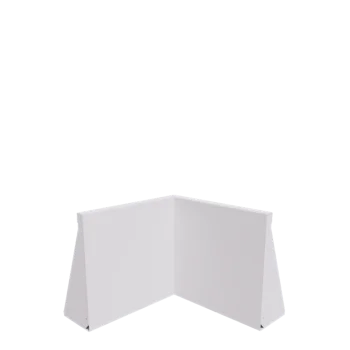 Terasest tugisein - Sisenurk - 50 x 50 x 50 cm - RAL9010 matt (valge)