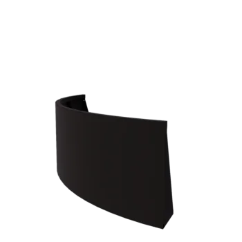 Terasest tugisein - Väline kurv - 150 x 150 x 60 cm - RAL9005 matt (must)