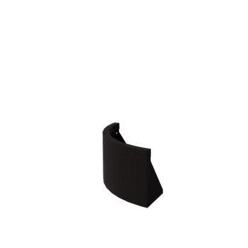 Terasest tugisein - Väline kurv - 50 x 50 x 30 cm - RAL9005 matt (must)