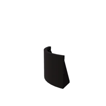 Terasest tugisein - Väline kurv - 50 x 50 x 40 cm - RAL9005 matt (must)