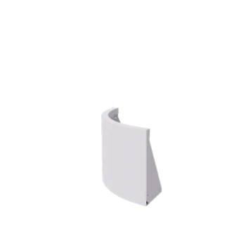 Terasest tugisein - Väline kurv - 50 x 50 x 40 cm - RAL9010 matt (valge)