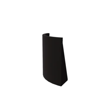 Terasest tugisein - Väline kurv - 50 x 50 x 60 cm - RAL9005 matt (must)