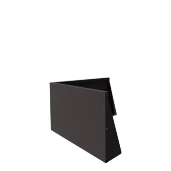 Terasest tugisein - Välinurk - 100 x 100 x 60 cm - RAL7016 matt (antratsiithall)