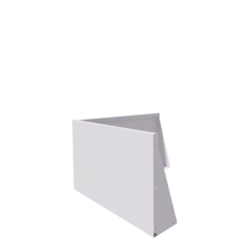 Terasest tugisein - Välinurk - 100 x 100 x 60 cm - RAL9010 matt (valge)