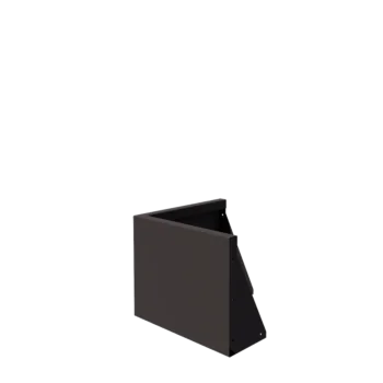 Terasest tugisein - Välinurk - 50 x 50 x 40 cm - RAL7016 matt (antratsiithall)