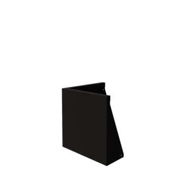 Terasest tugisein - Välinurk - 50 x 50 x 50 cm - RAL9005 matt (must)