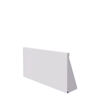 Terasest tugisein - Sirge - 100 x 50 cm - RAL9010 matt (valge)