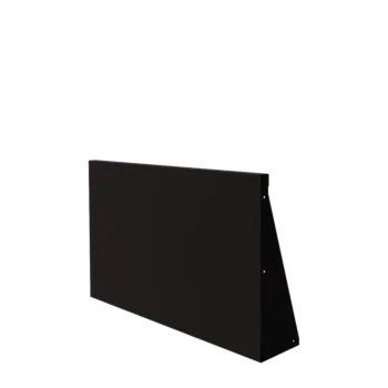 Terasest tugisein - Sirge - 100 x 60 cm - RAL9005 matt (must)