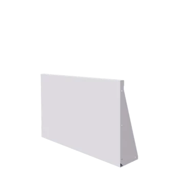 Terasest tugisein - Sirge - 100 x 60 cm - RAL9010 matt (valge)