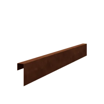 Corten terasest u-profiil - 15 x 5 x 5 cm - 240 cm