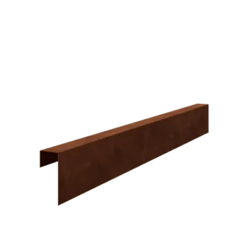 Corten terasest u-profiil - 15 x 6 x 5 cm - 150 cm