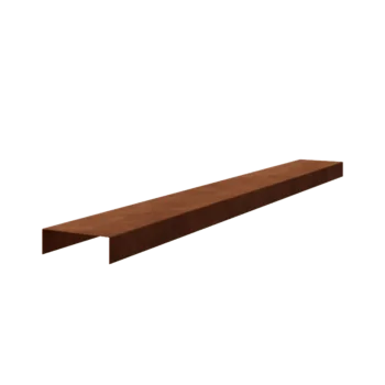 Corten terasest u-profiil - 5 x 15 x 5 cm - 240 cm
